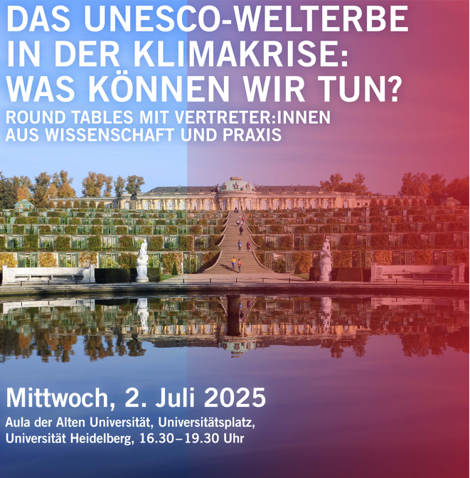 Save the Date: "Das UNESCO-Welterbe in der Klimakrise: Was können wir tun?" (Heidelberg, 2. Juli 2025)