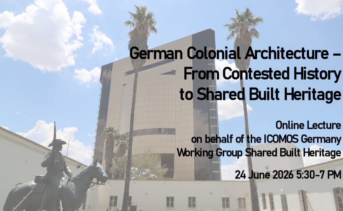 Online-Vortrag: German Colonial Architecture – From Contested History to Shared Built Heritage